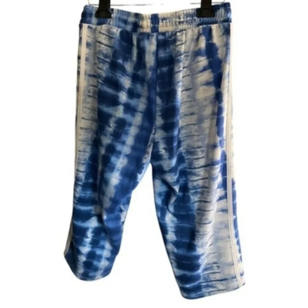 Ashley Sport Women Blue Tie Dye Tracksuit Set Zip‎ Jacket Cropped Joggers 10/12